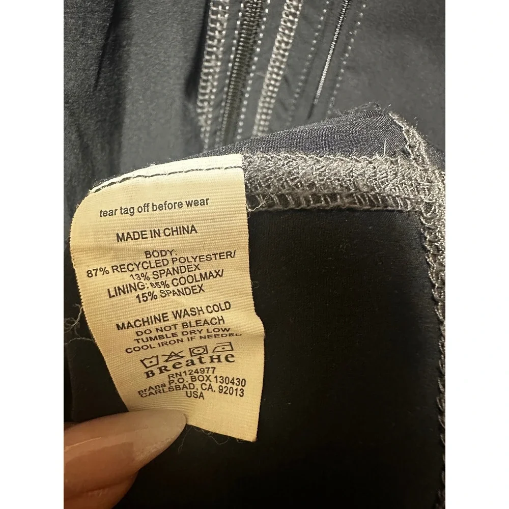 prAna Breathe Jacket Men's L Black Softshell Full Zip Gorpcore Hiking 2009
